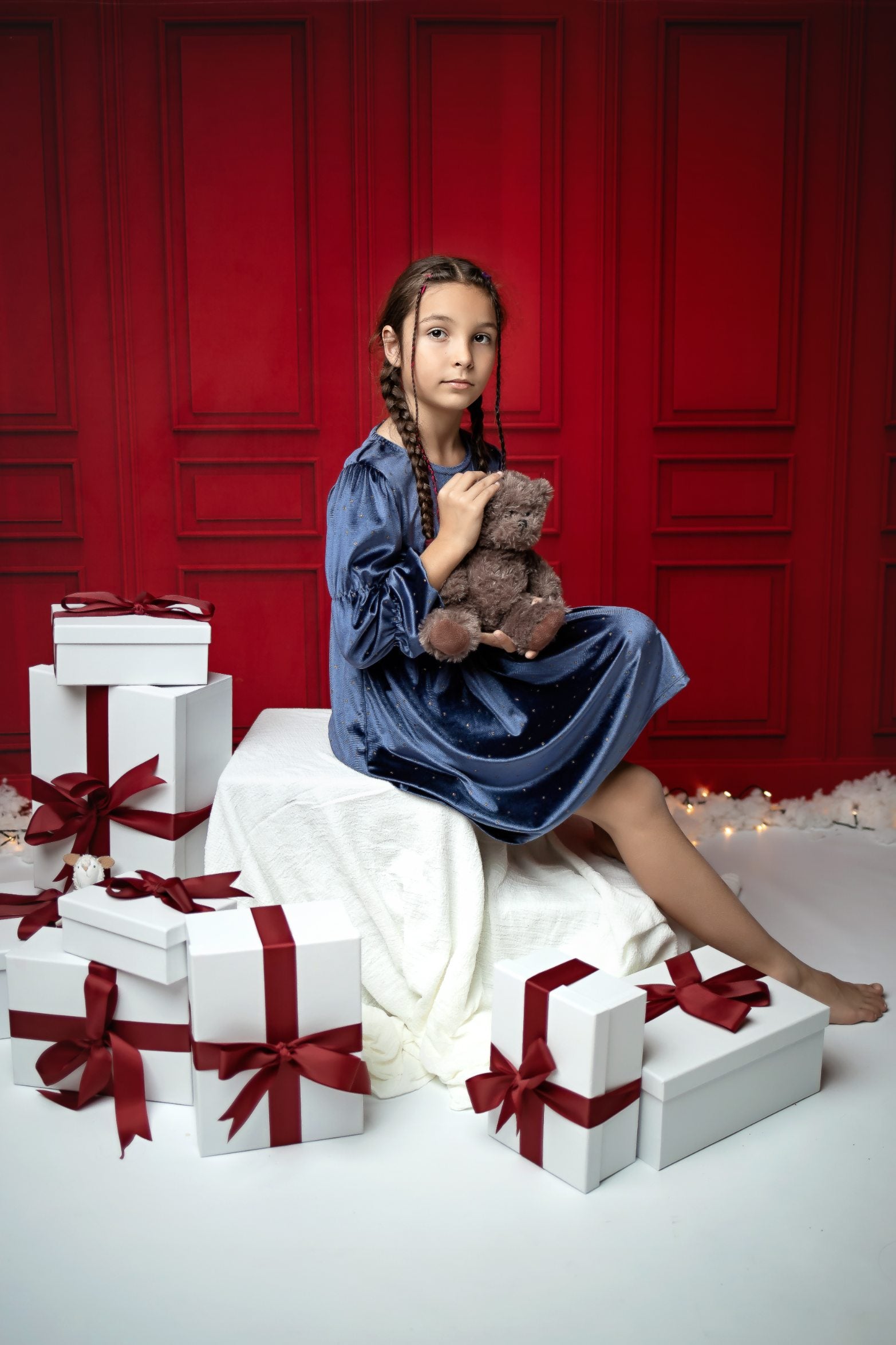 Kate Mur Rouge Vintage Toile de fond conçue par Chain Photographie - Kate Backdrop FR