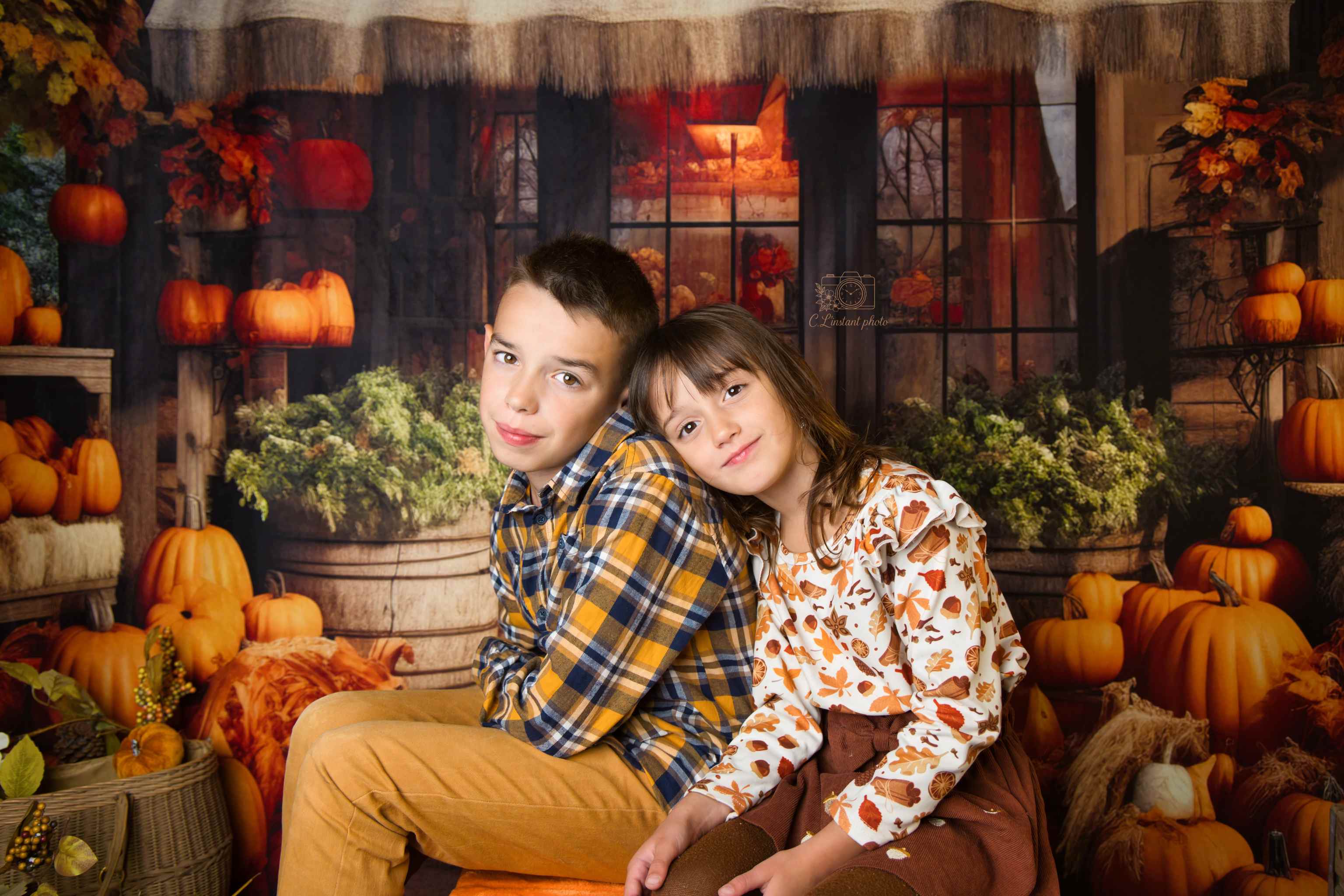 Kate Automne Boutique de citrouilles Toile de fond conçue par Emetselch - Kate Backdrop FR