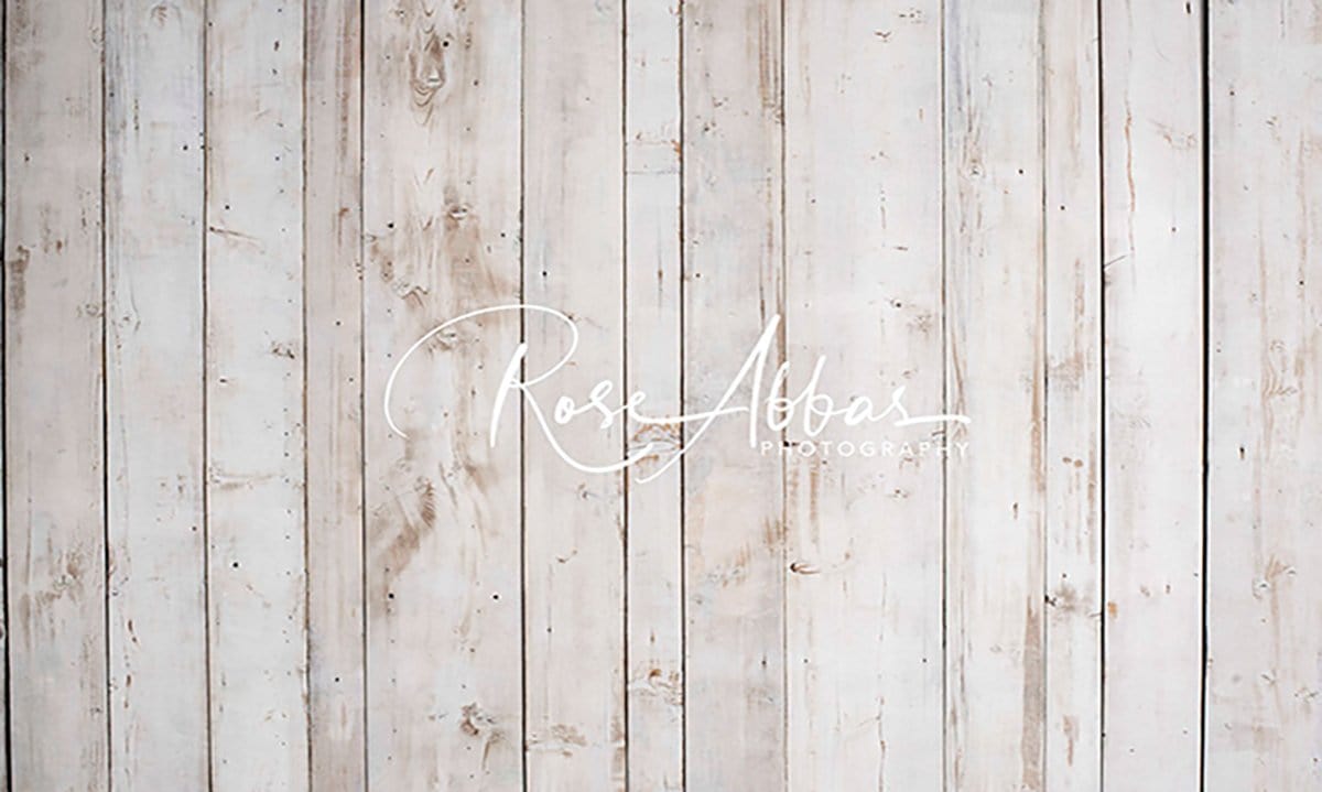 Kate Tapis de sol en caoutchouc Gris clair Bois conçue par Rose Abbas - Kate Backdrop FR