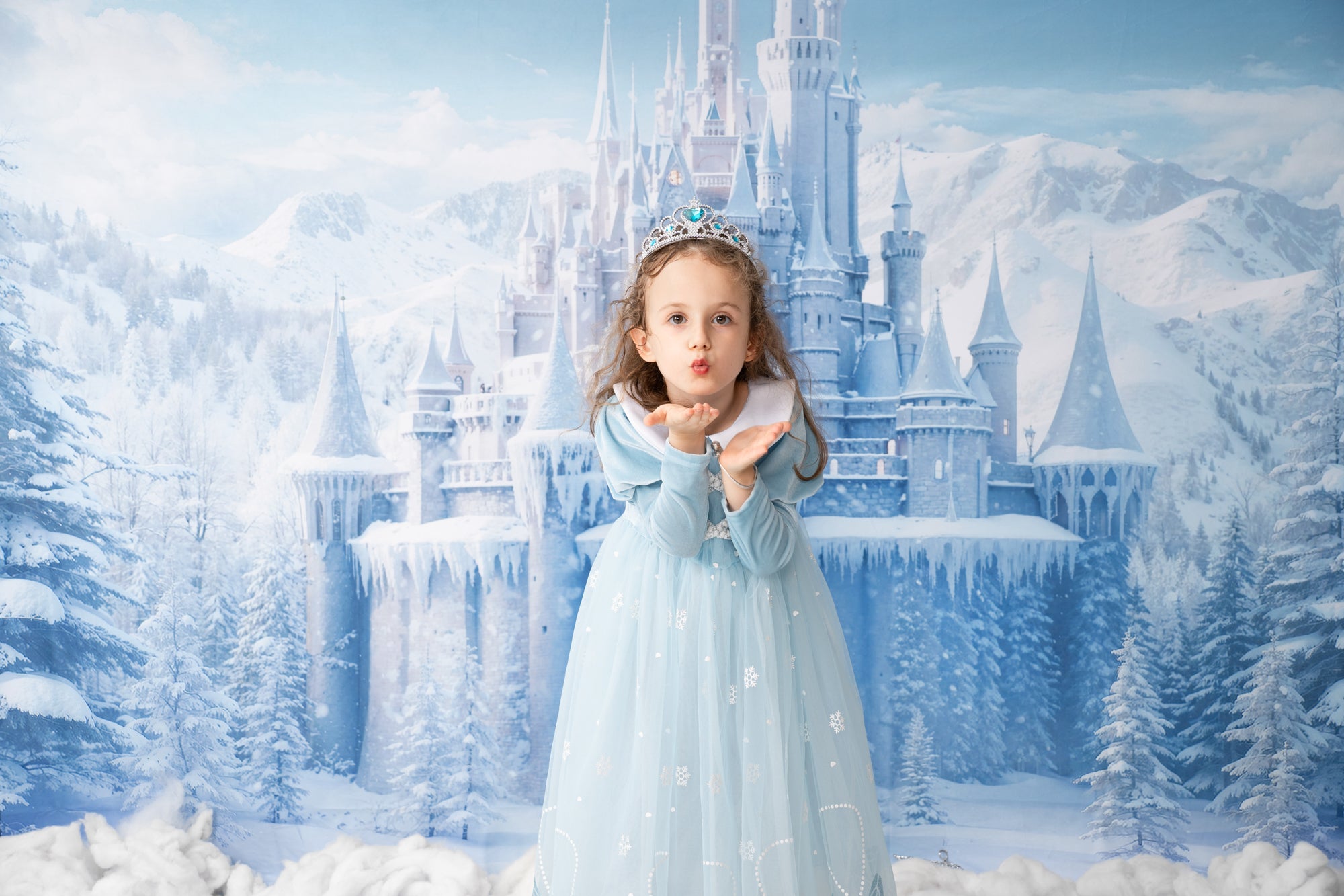 Kate Château de glace Monde givré Toile de fond conçue par Chain Photographie - Kate Backdrop FR