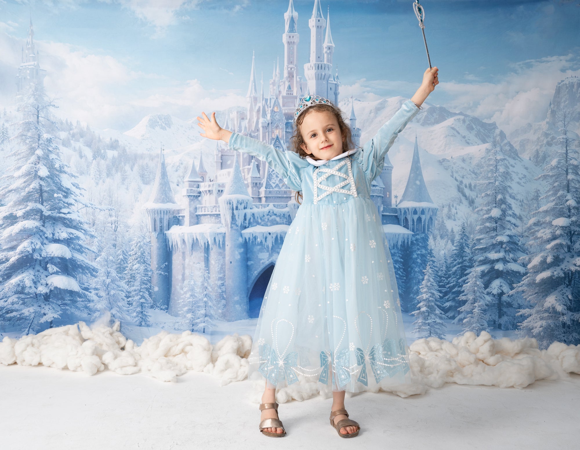Kate Château de glace Monde givré Toile de fond conçue par Chain Photographie - Kate Backdrop FR
