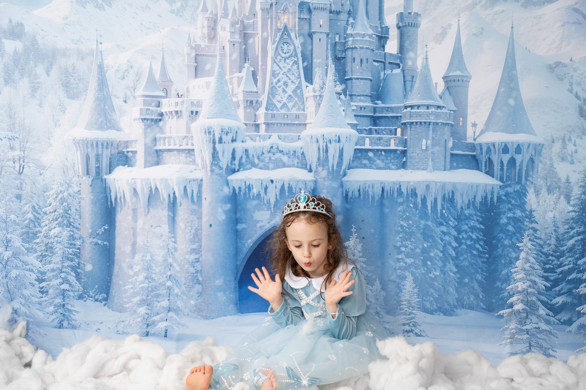 Kate Château de glace Monde givré Toile de fond conçue par Chain Photographie - Kate Backdrop FR
