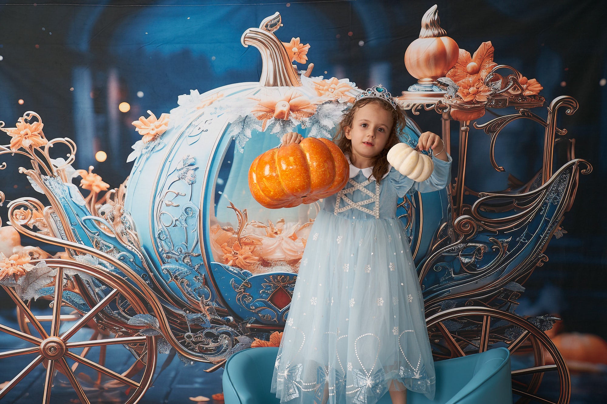 Kate Carrosse de citrouille Princesse Toile de fond Conçu par Chain Photographie - Kate Backdrop FR