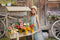 Kate Extérieur Vieux Grange en bois Printemps Toile de fond pour la photographie - Kate Backdrop FR