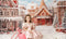 Kate Hiver Noël Ville de pain d'épice Toile de fond conçue par Chain Photographie - Kate Backdrop FR