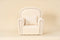 Kate Beige Mini Fauteuil en tissu avec Rivet Nouveau-né Accessoires de Photographie - Kate Backdrop FR