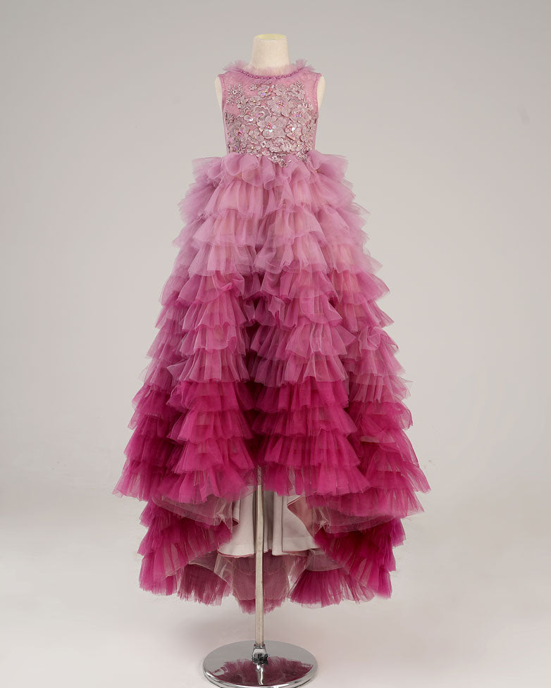 Kate Printemps/Été Rose Violet Enfant Robe à volants Pour la Photographie - Kate Backdrop FR