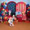 Kate Enfant Cirque Animaux Ballons Toile de fond conçue par Mini MakeBelieve