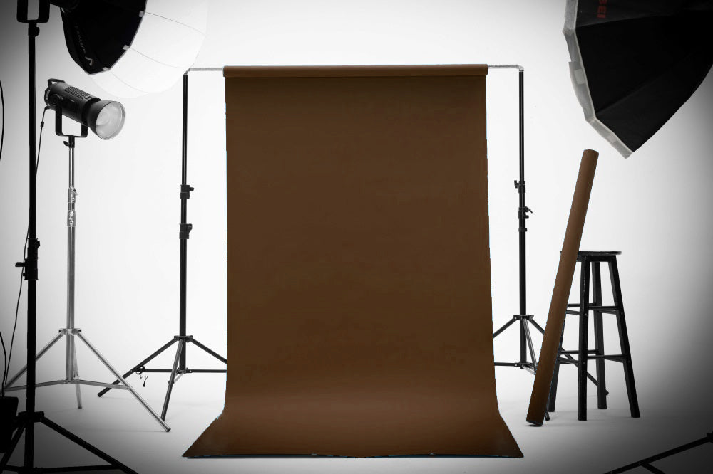 Kate Brun Cacao Fond de Papier Sans Couture pour la photographie - Kate Backdrop FR