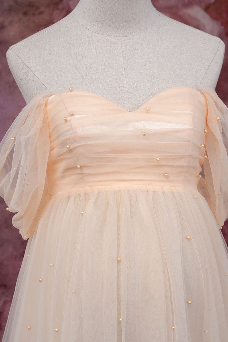 Kate Maille Sans bretelles Longue Robe de Grossesse pour Séance Photo - Kate Backdrop FR