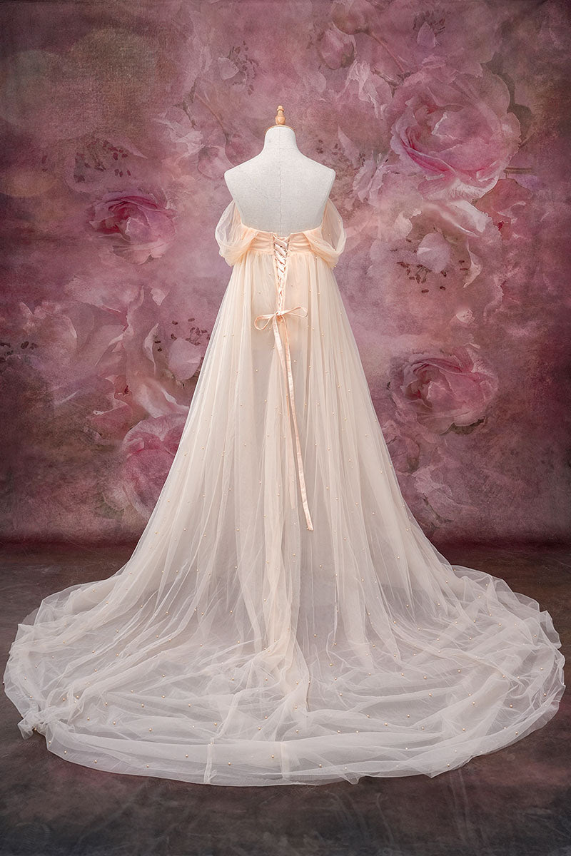 Kate Maille Sans bretelles Longue Robe de Grossesse pour Séance Photo - Kate Backdrop FR