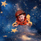 Kate Nuit étoilée Ciel Galaxie Anniversaire Toile de fond en Laine conçue par Emetselch - Kate Backdrop FR