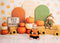 Kate Automne Citrouilles Arche Feuilles Toile de fond conçue par Patty Roberts - Kate Backdrop FR