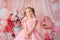 Kate Fleur Rideaux Ballon Rose Gâteau Toile de fond conçue par Emetselch - Kate Backdrop FR