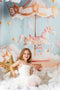 Kate Carrousel Nuages Étoiles Rêve Rideau Toile de fond conçue par Emetselch - Kate Backdrop FR