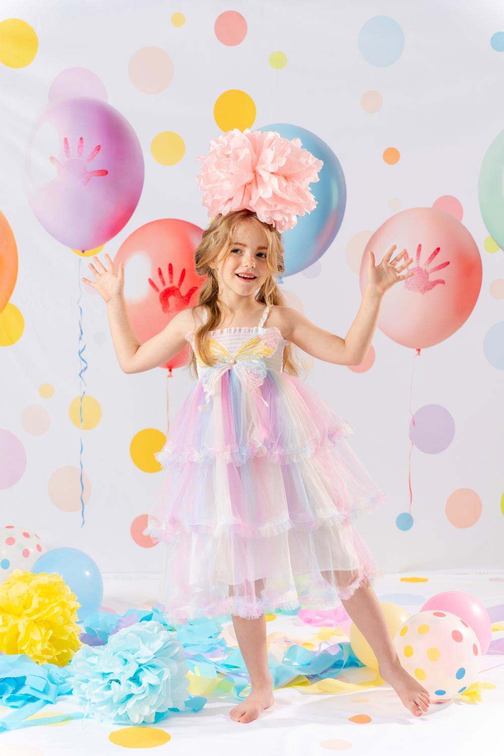 Kate Points Colorés Ballons Fête Toile de fond+Points Colorés Fête Sol Toile de fond