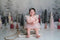 Kate Hiver Neige Arbres Bokeh Toile de fond conçue par Patty Robert - Kate Backdrop FR