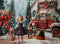 Kate Hiver Noël Camion Cadeaux Ensemble Kit Photo