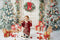 Kate Hiver Porte en bois Noël Cadeaux Blanc Kit Photo