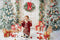 Kate Sapin de Noël Porte Neige Cadeaux Toile de fond conçue par Emetselch