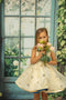 Kate Printemps Fleur Fenêtre Porte Hortensias Toile de fond en Laine conçue par Emetselch - Kate Backdrop FR