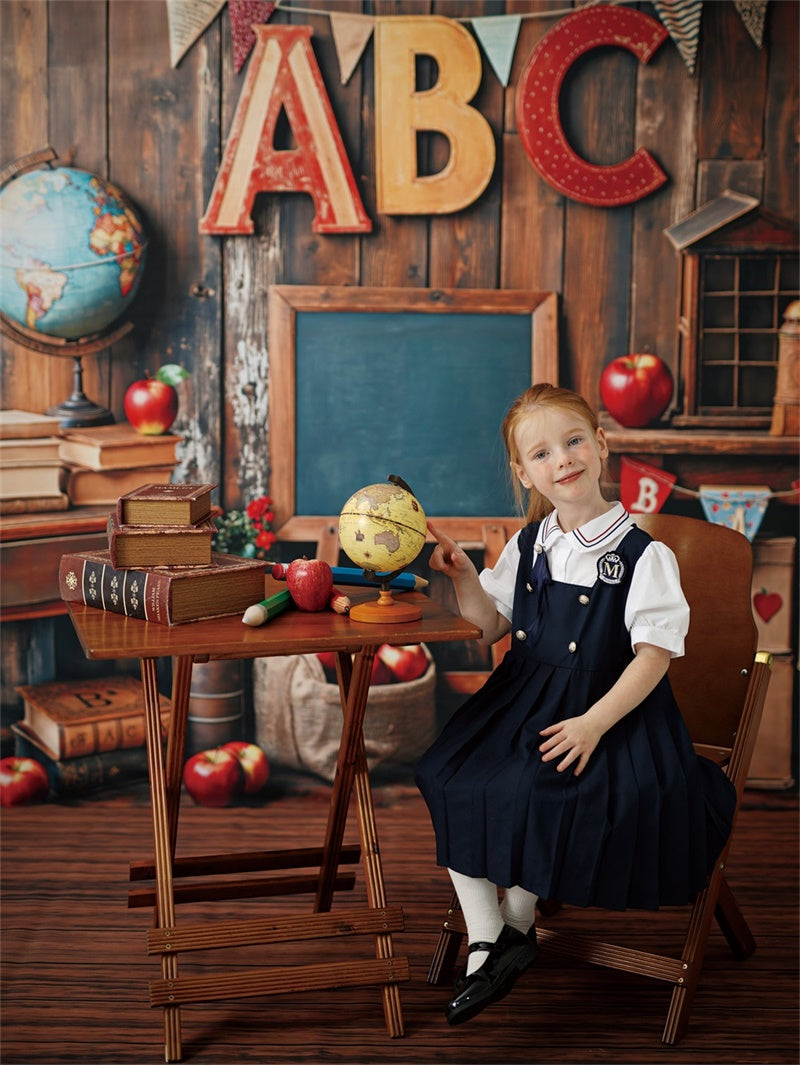 Kate Table pliante en Bois Vintage Marron Kit Accessoires - Kate Backdrop FR