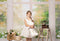 Kate Jardin Printemps Vert Fenêtre Toile de fond en Laine conçue par Emetselch - Kate Backdrop FR