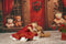 Kate Noël Rouge Robe à lacets Enfant Pour la Photographie - Kate Backdrop FR
