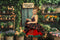 Kate Printemps Boutique de Fleurs Rustique Toile de fond conçue par Mini MakeBelieve - Kate Backdrop FR