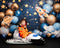 Kate Espace Fusée Ballons Étoiles Anniversaire Toile de fond conçue par Emetselch - Kate Backdrop FR