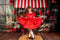 Kate Printemps Marché aux Fraises Fleurs Toile de fond+Brun Vieux Parquet Sol Toile de fond - Kate Backdrop FR