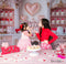 Kate Saint Valentin Rose Cuisine Gâteaux Toile de fond conçue par Mini MakeBelieve - Kate Backdrop FR