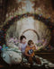 Kate Sweep Mur-à-Sol Pâques Fleurs Arche Chemin Toile de fond conçue par Patty Roberts - Kate Backdrop FR