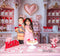 Kate Saint Valentin Rose Cuisine Gâteaux Toile de fond conçue par Mini MakeBelieve - Kate Backdrop FR