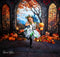 Kate Halloween Arche Érable Château Citrouille Toile de fond+Plancher en pierre Sol Toile de fond - Kate Backdrop FR