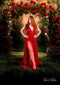 Kate Saint Valentin Fleur Arche Roses Rouges Toile de fond conçue par Emetselch - Kate Backdrop FR