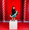 Kate Noël Rouge Canne à sucre Mur Toile de fond conçue par Mini MakeBelieve