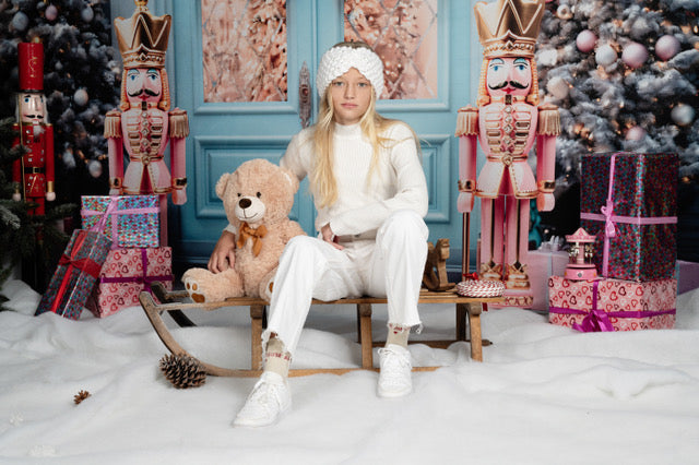 Kate Noël Bleu Porte Casse-Noisette Toile de fond pour la photographie - Kate Backdrop FR