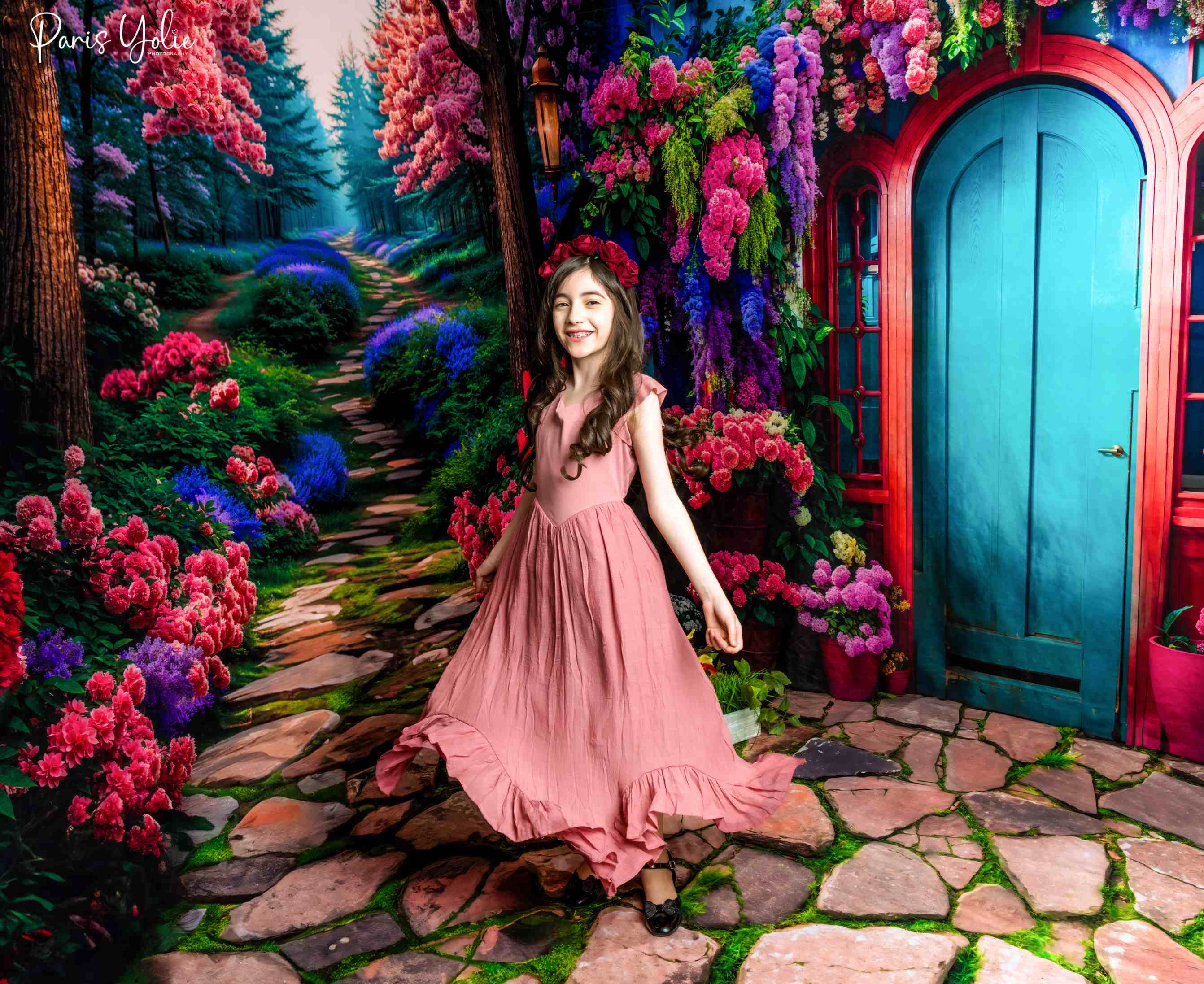 Kate Printemps Forêt Chemin en pierre Ensemble de chambre (8pix8pi&10pix8pi&8pix10pi) - Kate Backdrop FR