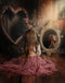 Kate Rustique Roses Cœur Saint Valentin Toile de fond conçue par Angela Miller - Kate Backdrop FR
