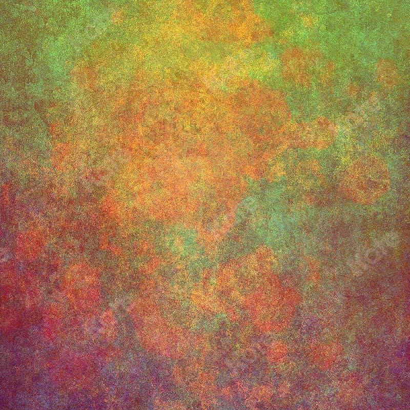 Kate Abstrait Rouillé Orange Vert Texturé Toile de fond conçue par Kate Image - Kate Backdrop FR