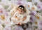 Kate Nouveau-né Fleurs Pastel Bois Tapis de sol en Caoutchouc conçue par Mini MakeBelieve - Kate Backdrop FR