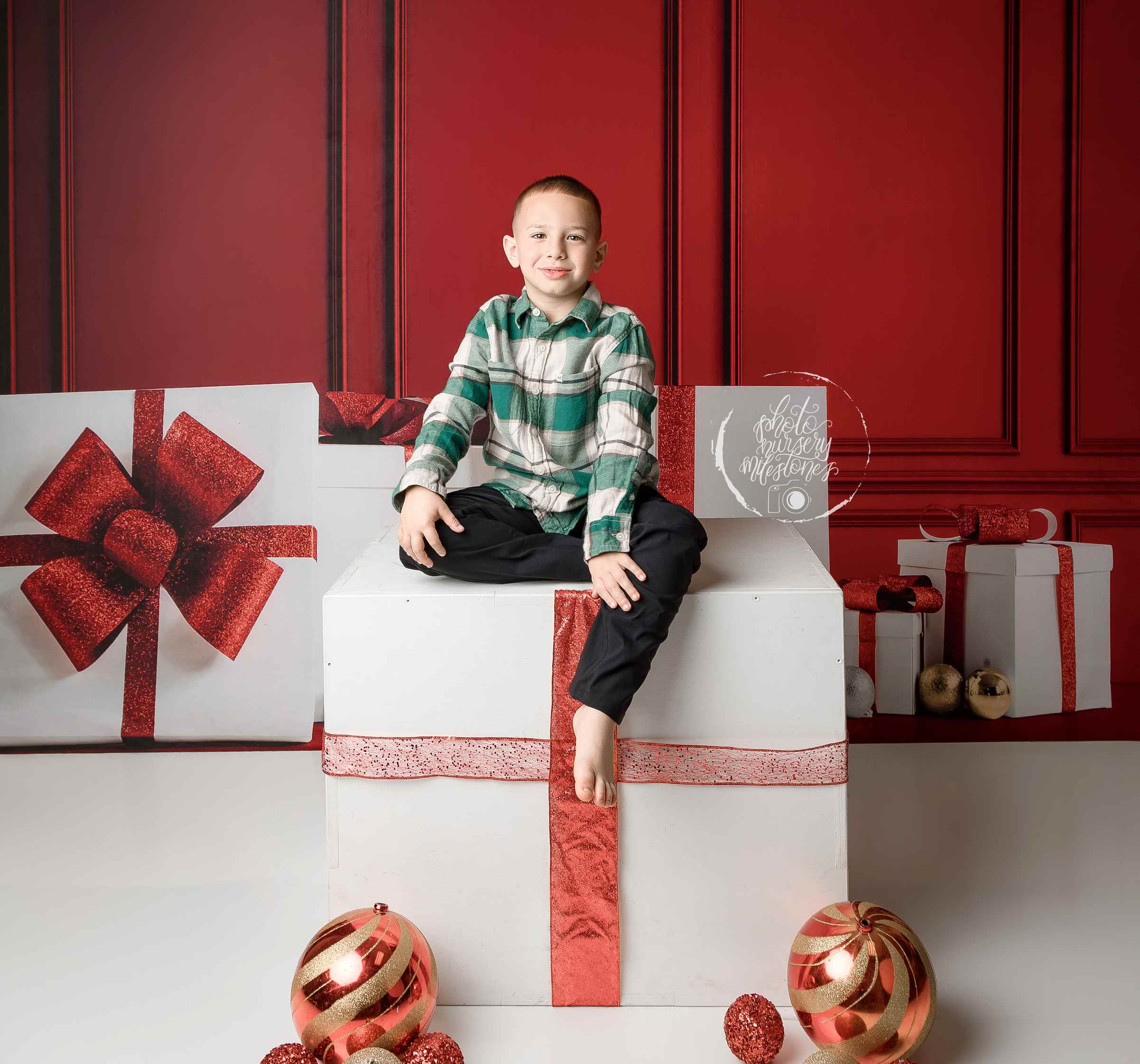 Kate Noël Mur Rouge Cadeaux Vintage Toile de fond pour la photographie