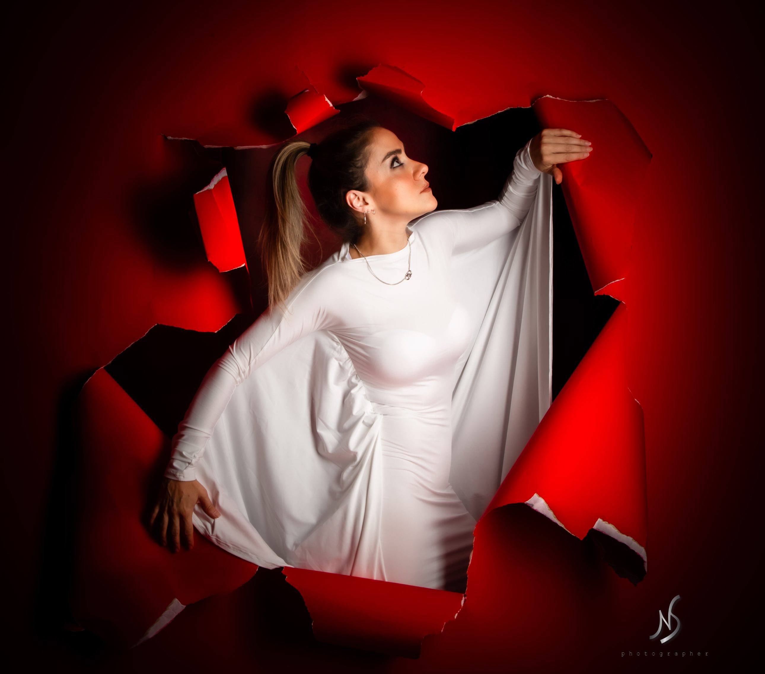 Kate Rouge Fond de Papier Sans Couture pour la photographie - Kate Backdrop FR