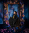 Kate Sweep Mur-à-Sol Fleurs Cadre Bleu Rideau Toile de fond conçue par Mini MakeBelieve - Kate Backdrop FR