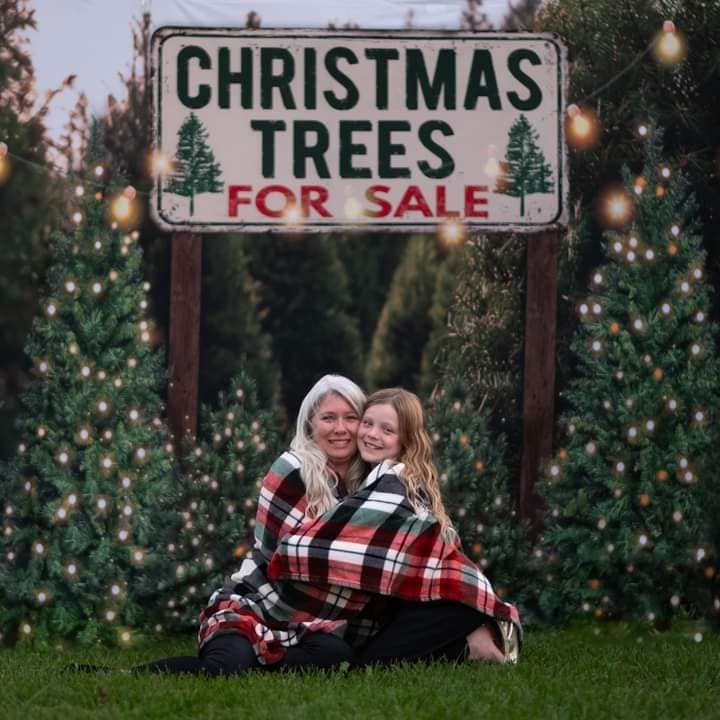 Kate Sapin de Noël Arbres Vert Toile de fond pour la photographie - Kate Backdrop FR