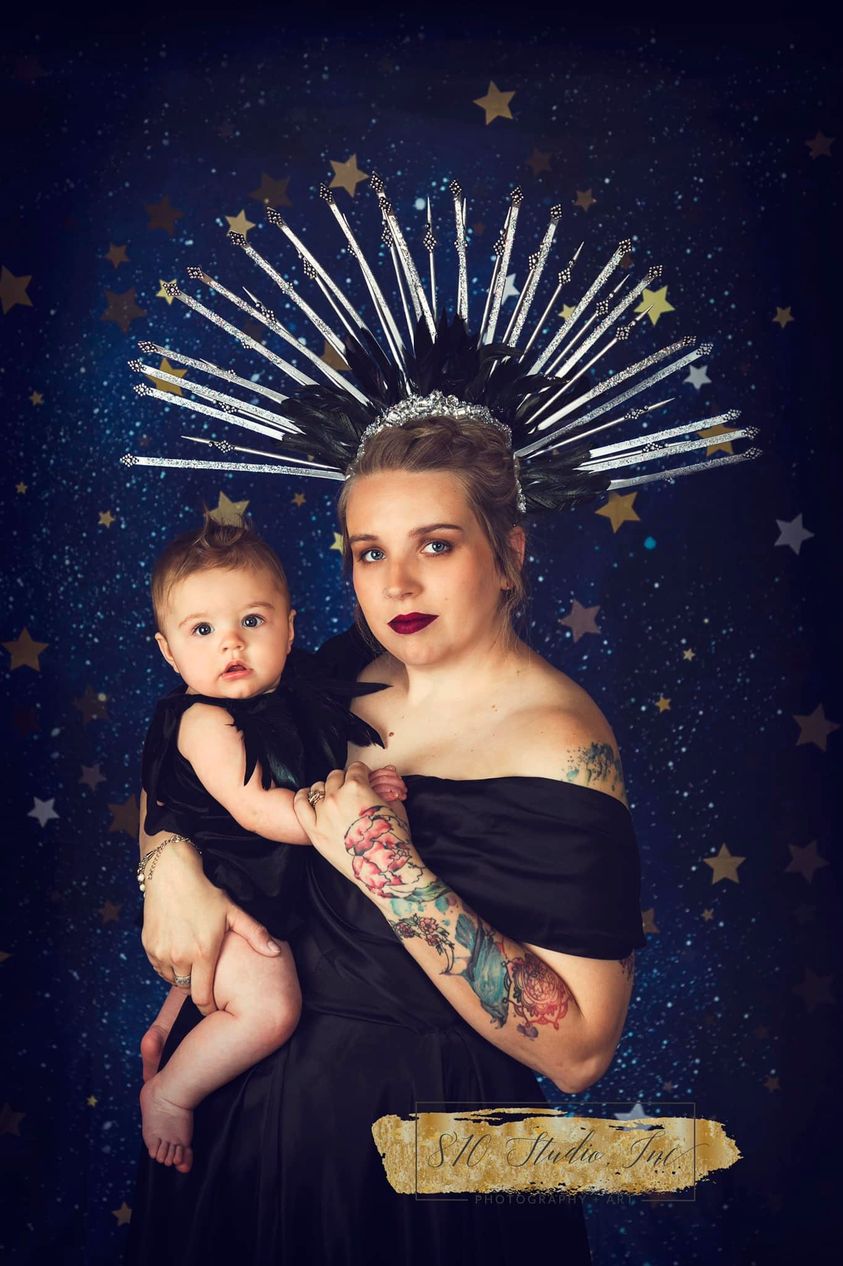 Kate Étoiles Nuit Ciel bleu Enfant Toile de fond conçue par Chain Photographie - Kate Backdrop FR
