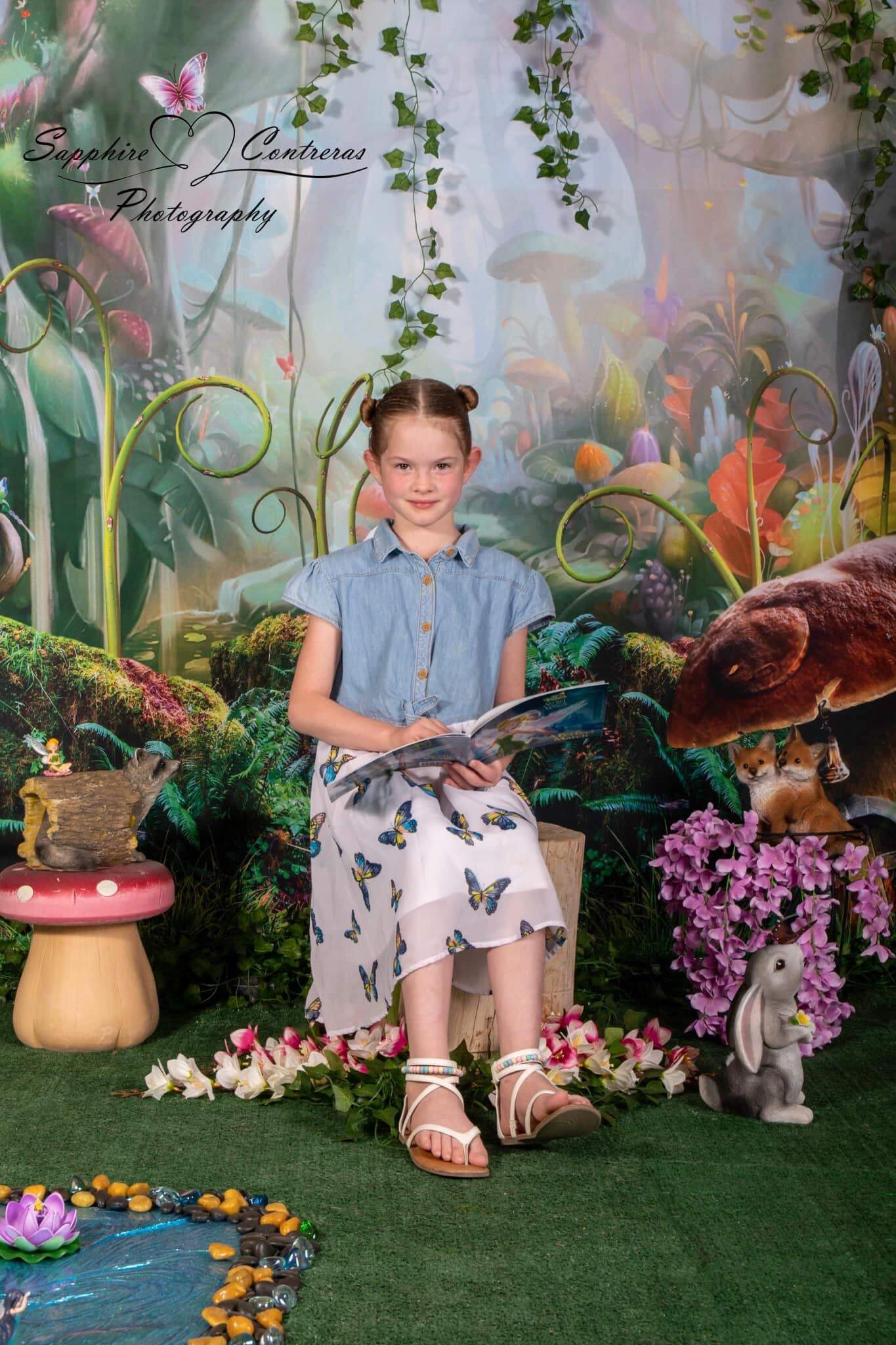 Kate Champignons Forêt Pays des merveilles Conte de fées Toile de fond - Kate Backdrop FR