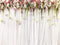 Kate Mariage Blanc Rideau Décor Fleur Toile de fond pour la photographie - Kate Backdrop FR