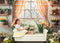 Kate Pâques Lapin Fleurs Fenêtre Rideau Toile de fond conçue par Emetselch - Kate Backdrop FR